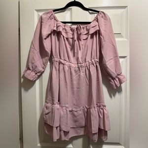 Summer Sexy Off Shoulder Sundress for Women’s Long Sleeve Ruffles